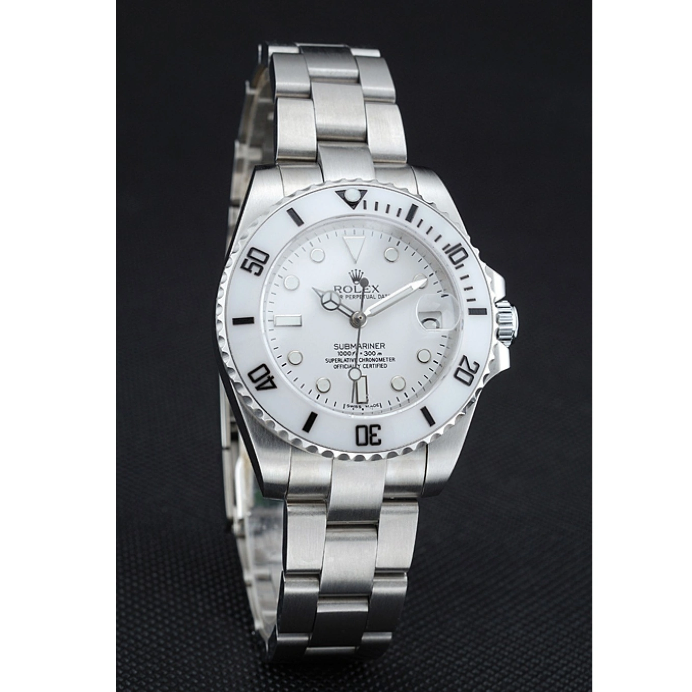 Submariner Dial Stainless 1454152 Rolex Bracelet White Steel 1013